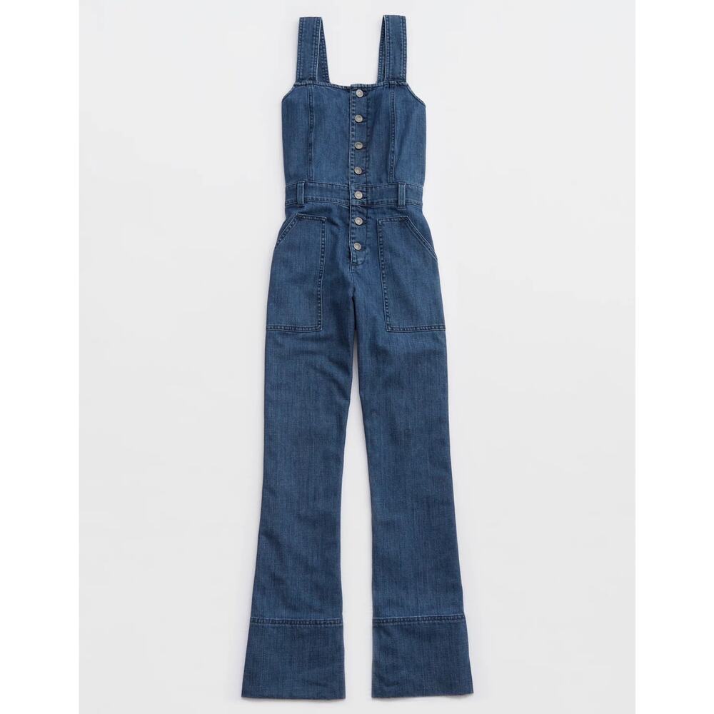 Aerie Blue Denim Jumpsuit